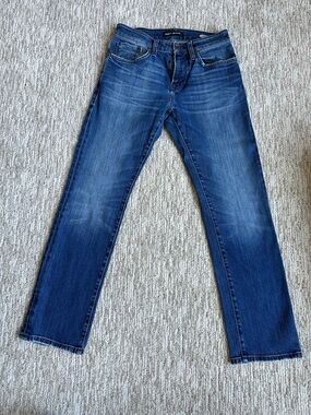 Mavi Men's Straight Jeans in Medium Blue Wash-Zach straight leg-30/30